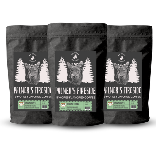 Palmer's Fireside - S'mores Flavored Coffee 3 Pack - Ruff Roasters Coffee Co.