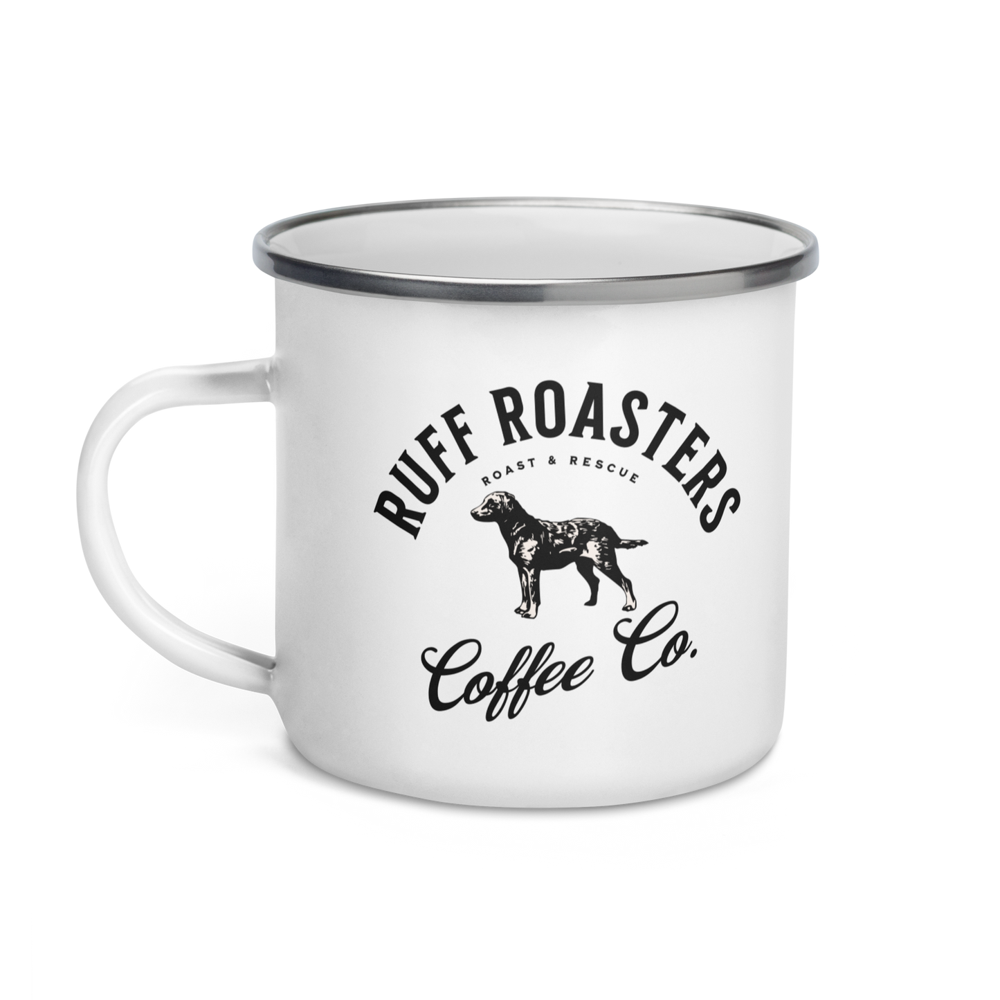 Camp Out 2 Enamel Mug - Ruff Roasters Coffee Co.