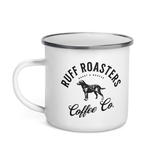 Camp Out 2 Enamel Mug - Ruff Roasters Coffee Co.