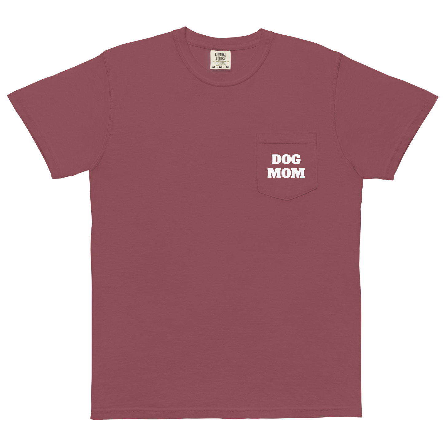 Dog Mom garment-dyed pocket t-shirt - RuffRoasters
