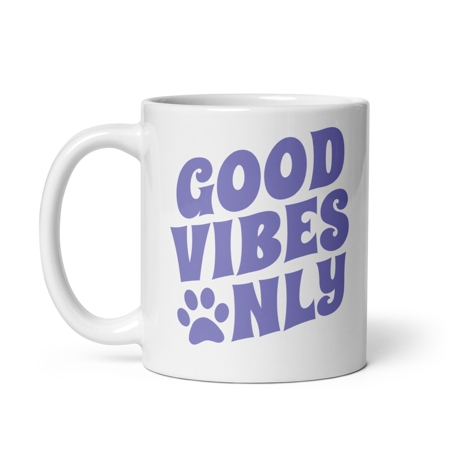 Good Vibes Only Glossy Mug - RuffRoasters